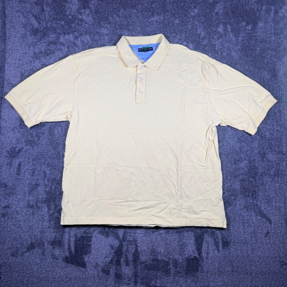 Tommy Hilfiger Golf Mens Short Sleeve Polo Shirt Yellow XL
